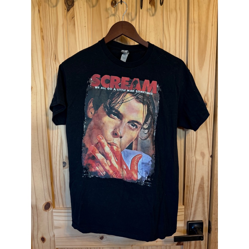 Scream Movie Billy Loomis Graphic Tee Shirt Black Mens Medium Gildan Horror